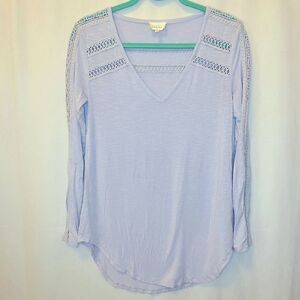 Anthropologie Deletta Lavender Long Sleeve